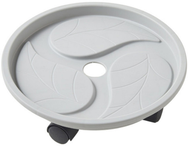 셀허브 이동식 심플 화분 받침대, 그레이, 1개