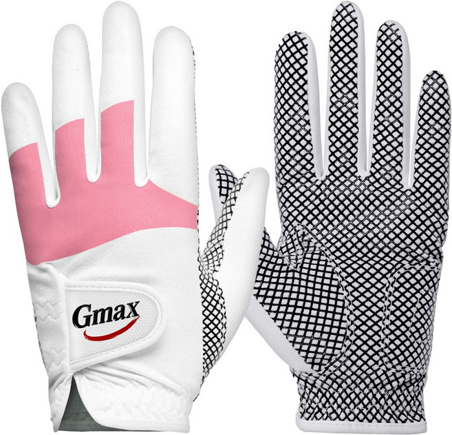 지맥스 여성용 합피 라이트 LP 실리콘 파크 골프장갑 양손용, 1개, 핑크