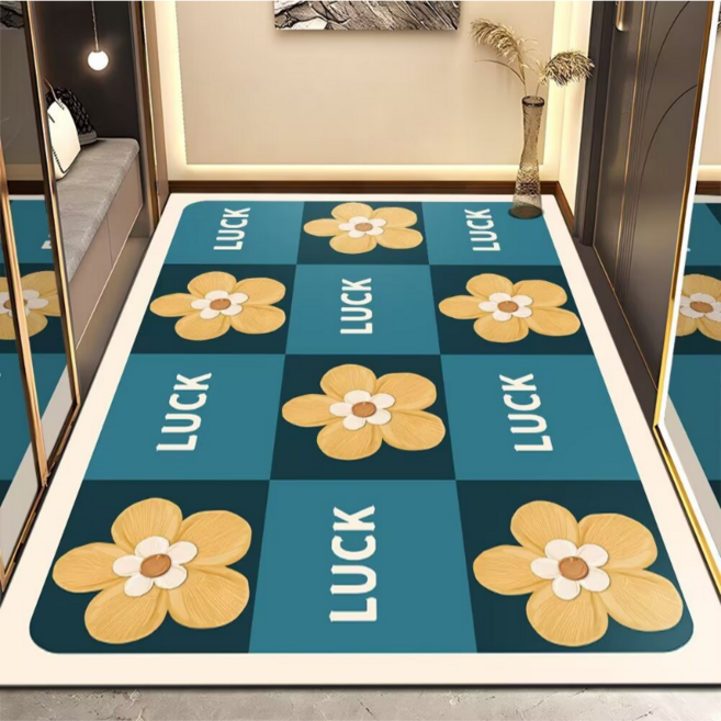 愉悅花朵防滑地墊, A02