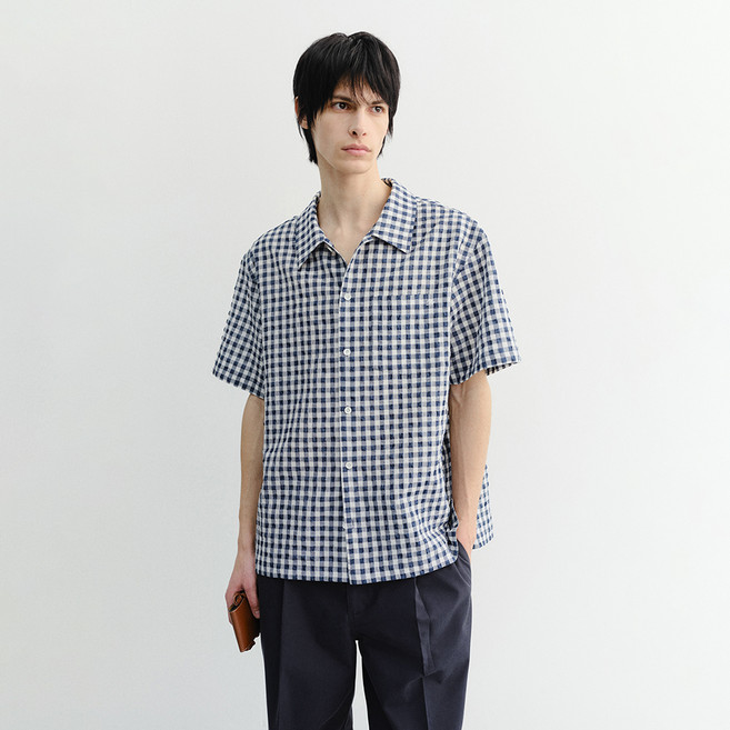 Dunst 男士格紋睡衣襯衫 UDSH6B133
