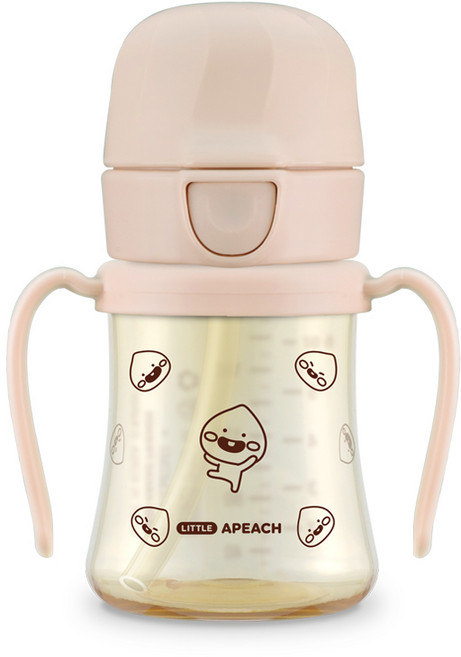 그로미미 카카오프렌즈 PPSU 빨대컵, 200ml, 1개, 스윗피치