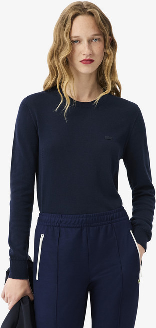 라코스테 여성용 코튼 크루넥 스웨터 AF4145-55N