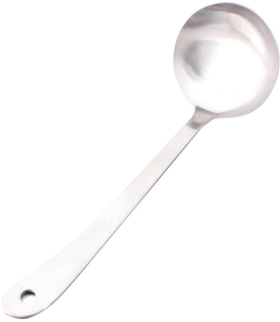 Raonnuri 不鏽鋼湯勺 小 銀色 1支 長200mm 碗寬70mm 韓國製造