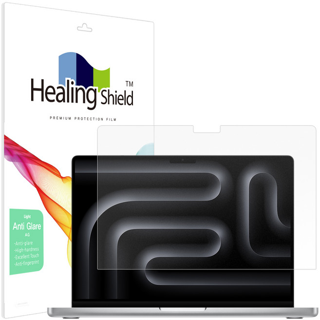 힐링쉴드 맥북프로14 M4 M5 저반사 Light 액정보호필름, 1세트
