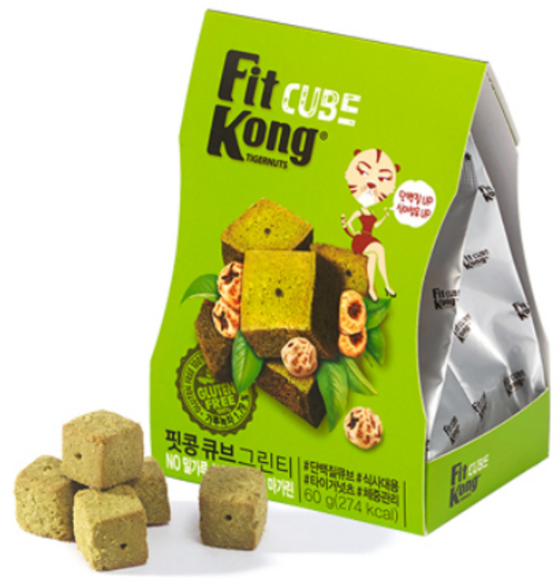 핏콩 큐브 그린티, 60g, 1개