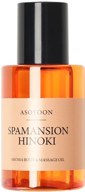 아소윤 스파맨션 아로마 바디 마사지 오일 히노키, 1개, 100ml - 쿠팡
