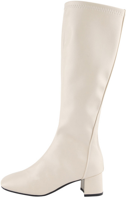 단골언니 여성용 뒷지퍼 스판 리어벤 롱부츠 5cm