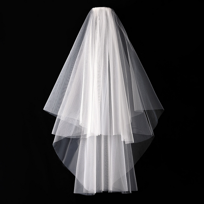 코히모 면사포 웨딩베일 브라이덜샤워 소품 5W0463, 타입1, 1개