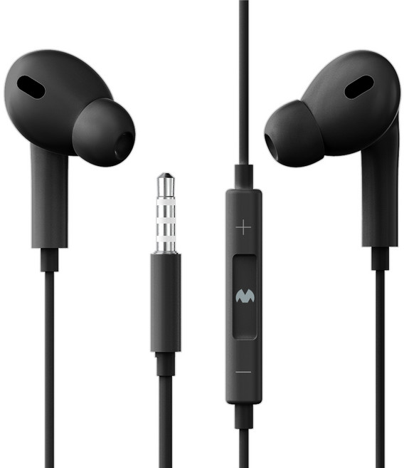 구스페리 스테레오 커널형 유선 이어폰 3.5mm, 블랙