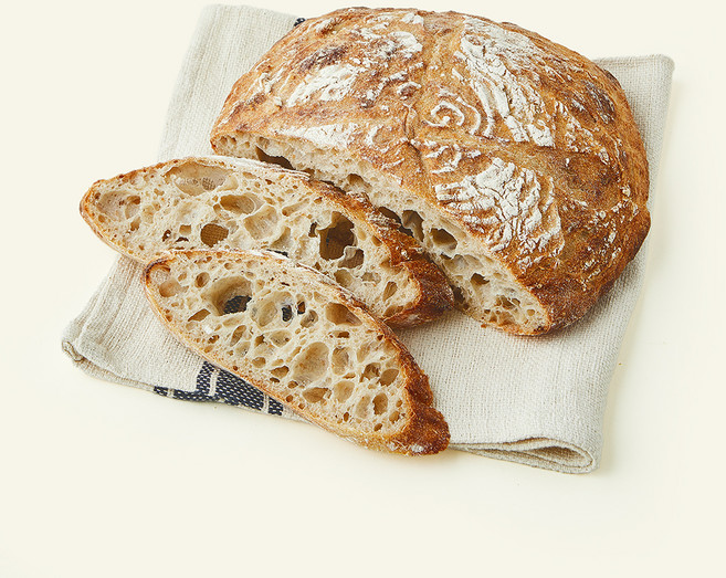 브로드카세 72시간 발효 저당 호밀통밀 사워도우 깜빠뉴, 680g, 1개입, 1개