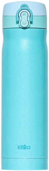 klina 彈蓋式保溫瓶 藍色, 500ml, 1個