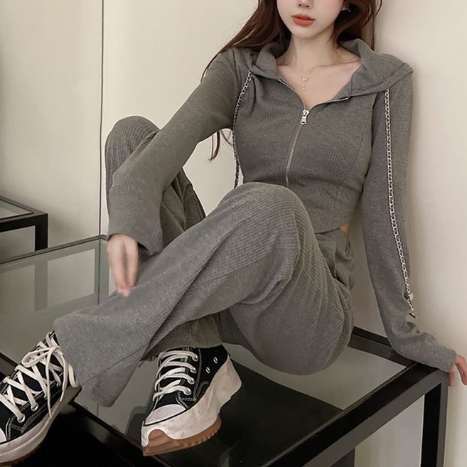 모이르벨라 여성용 제인 트레이닝 후드집업 + 바지 세트