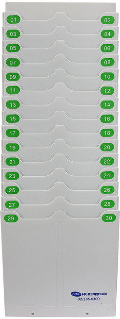 LMK 打卡鐘 30人用卡架 CR-30, 1個