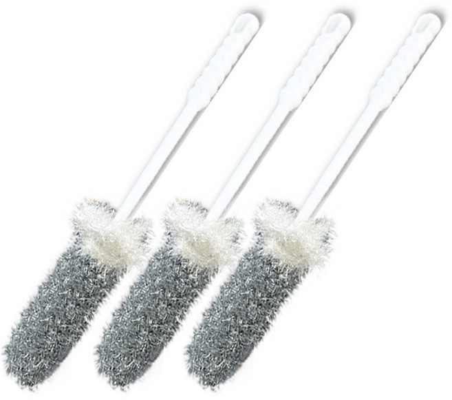 선우랜드 모던 그레이 병 세척솔, 혼합색상, 3개