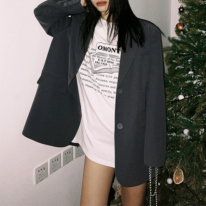 女款寬鬆西裝外套