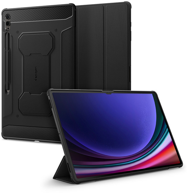 슈피겐 러기드아머 프로 태블릿PC 케이스, 블랙, 1개