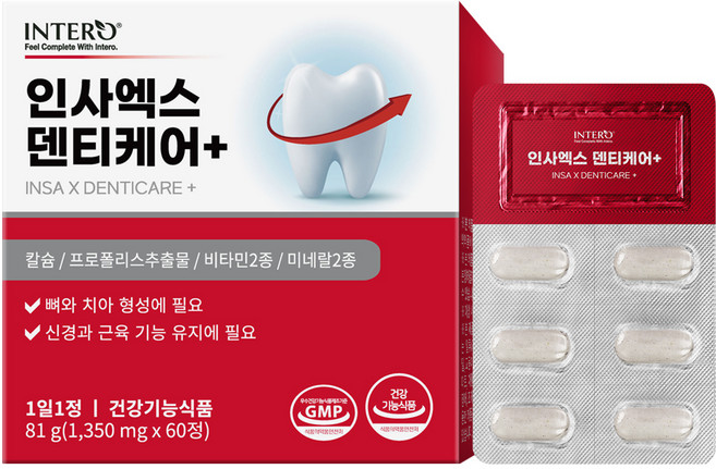 인테로 인사엑스 덴티케어+, 1개, 60정