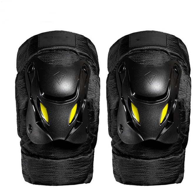 월드 서바이벌게임 밀리터리 라이딩 전술 무릎 보호패드 숏 25-AA235 2p, 블랙, 2개