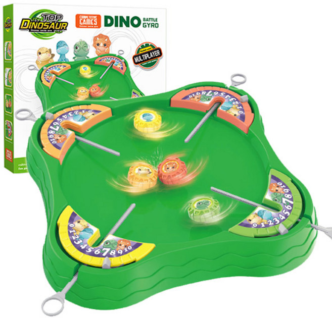 조이키즈 빙글빙글 공룡 배틀그라운드 배틀팽이, 혼합색상, 1개