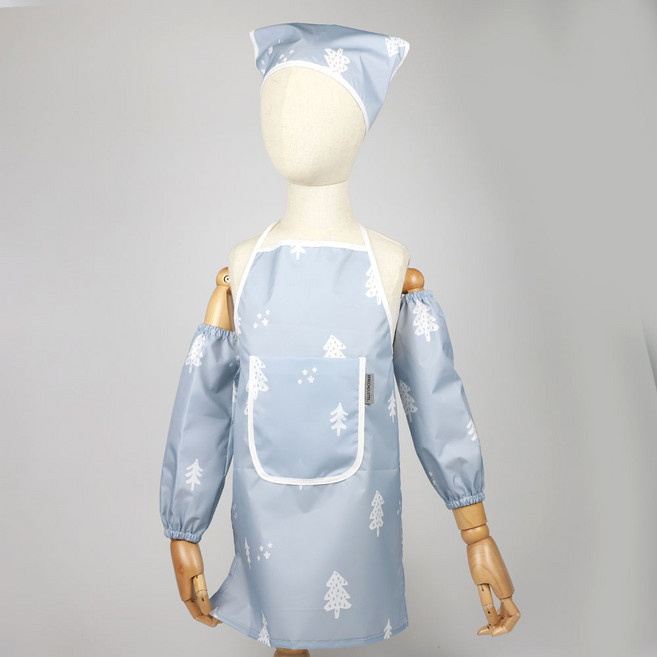 베베슈에뜨 아동용 방수 앞치마 + 두건 + 팔토시 세트