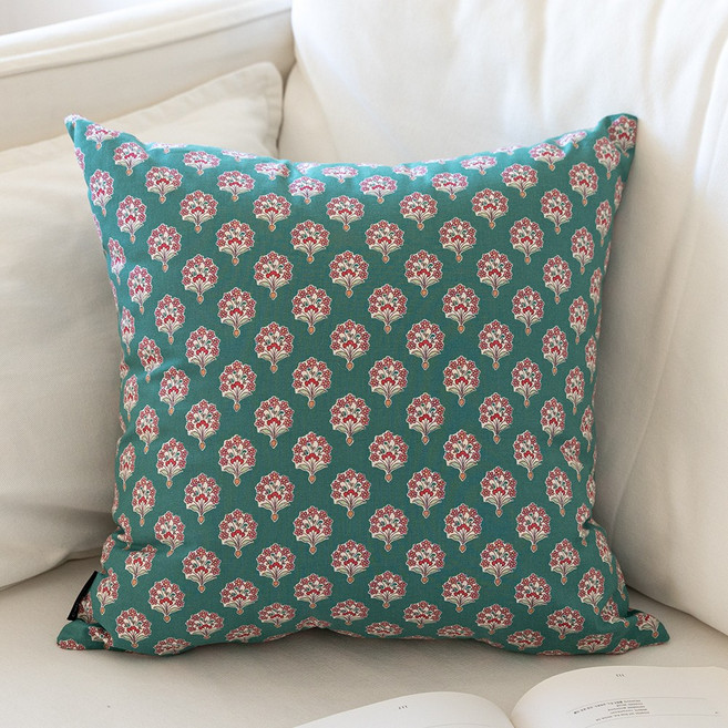 쿠션이야기 핸드블록 쿠션커버