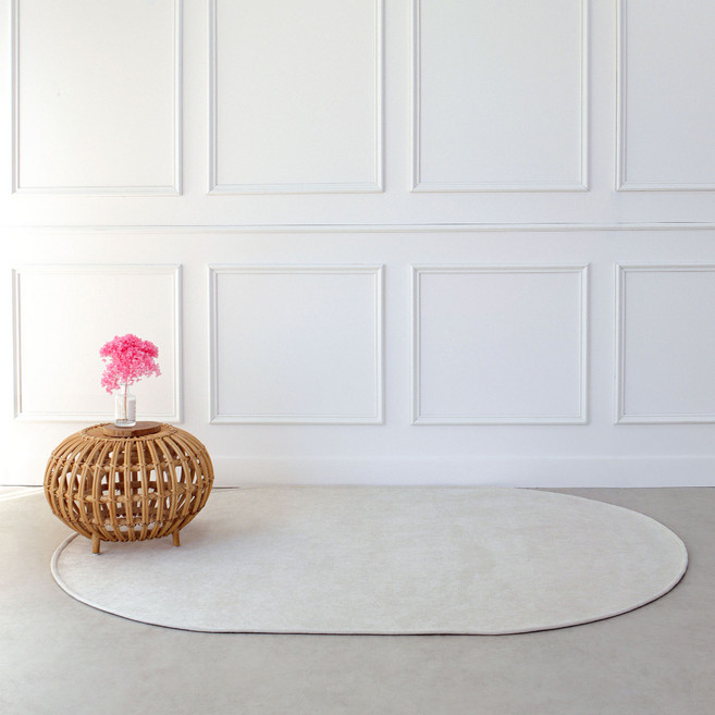 레시앙뜨 데일리 생활방수 타원형 러그