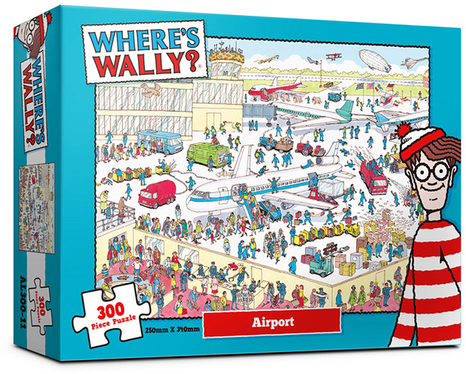 ALOC 월리를 찾아라 에어포트 직소퍼즐, 혼합색상, 300피스, 1개