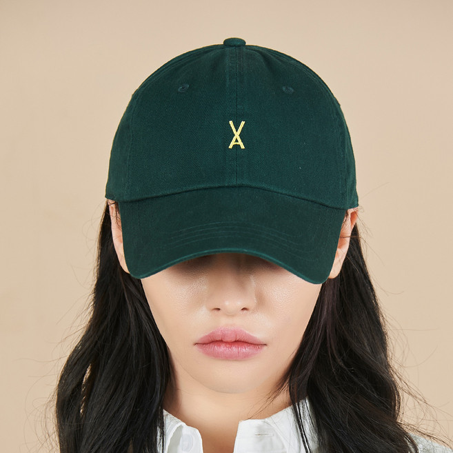 VARZAR Logo 寬鬆斜紋棉布棒球帽