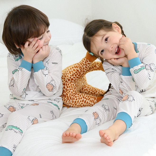 보누맘 아동용 9부 자가드 실내복 상하의 세트