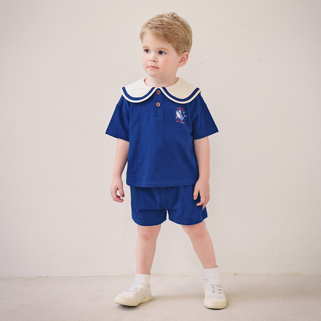 몰리멜리 아동용 리틀 세일러 상하의 세트