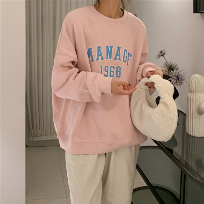 LUNA GIRL 女款 1968 大學T L24FT071319