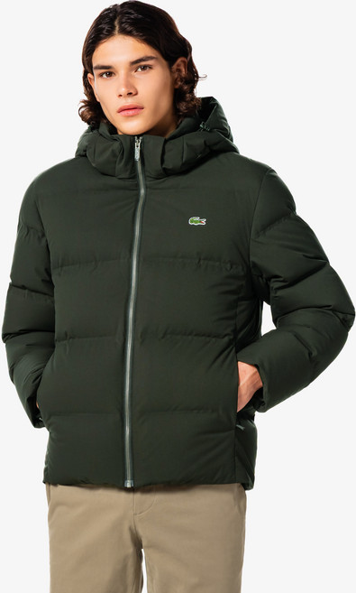 라코스테 남성용 핫멜트 후드 다운패딩 BH191E-55N
