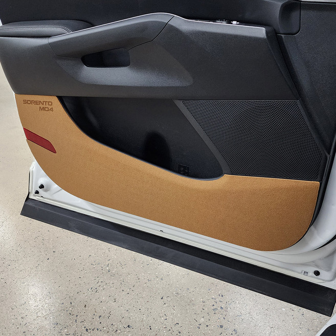 매드라인 스크래치 방지 더뉴 도어 커버, 브라운, 쏘렌토MQ4
