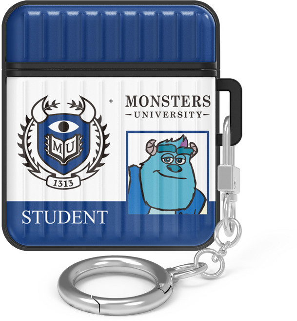 迪士尼怪獸大學盔甲行李箱AirPods保護殼, 單一商品, 毛怪