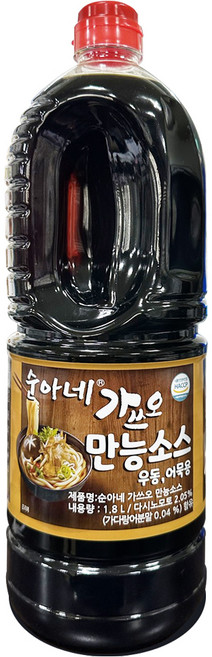 순아네 가쓰오 만능소스, 1.8L, 1개