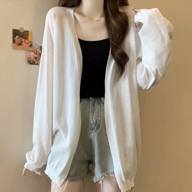 페이릿 여성용 오버핏 베이직 롱 가디건