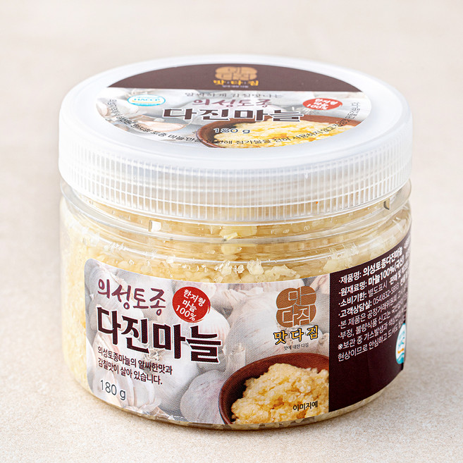 맛다짐 의성토종 다진마늘, 180g, 1개