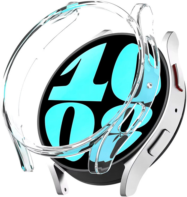 클로버나인 클로이 하드 커버 스마트워치 케이스, 투명, 1개