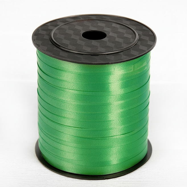 마켓피아 다용도 포장 리본 공예 데코레이션 작업노끈 0.5cm x 200m, 다크 그린, 2개