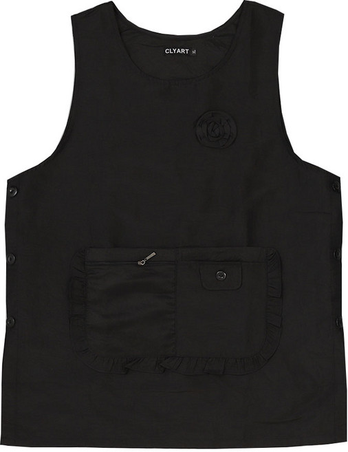 원로즈 앞치마 XL, 블랙, 1개