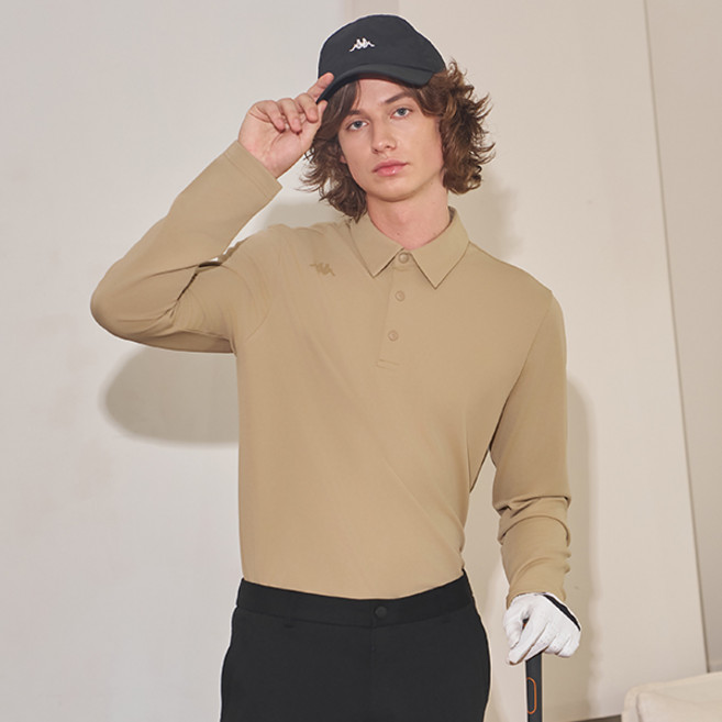 Kappa 男士高爾夫Polo長袖T恤
