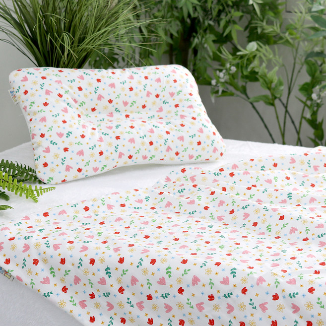 제이유니 극세사 블랭킷 + 베개 세트, 비비에