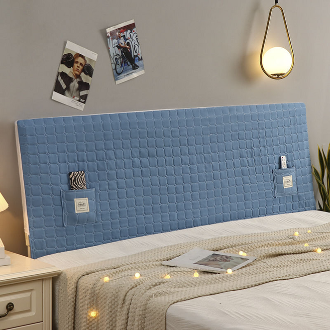 엑스터 다용도 침대 헤드커버, 포켓 블루, 1개