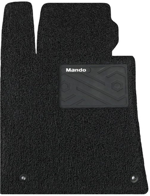 HL만도 컬러풀 와이드 볼륨쿠션 코일카매트 운전석, 제네시스 올뉴 G80 2023년 12월, 블랙