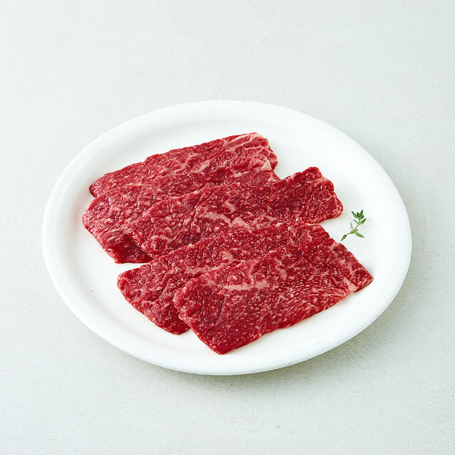 육교시 한우 삼각살 1++(7)등급 구이용 (냉장), 1개, 200g