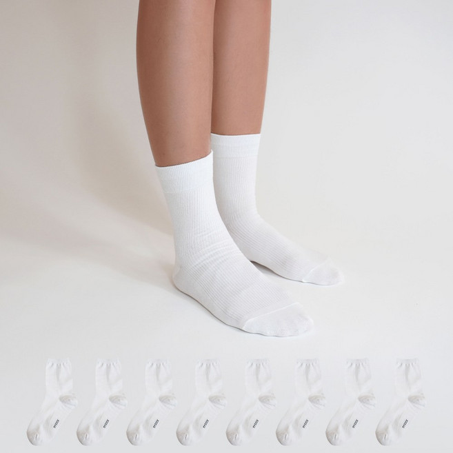 마이싹 남성용 사계절 코지 골지 중목 양말 8켤레