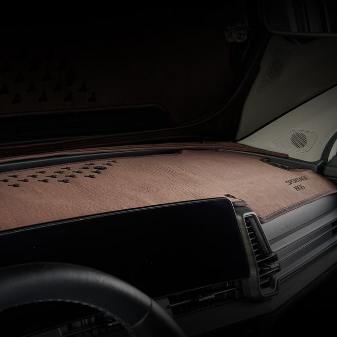 메이튼 차량용 대시보드 커버, 르노 SM6 (16년~ HUD무/센터스피커 무), 브라운