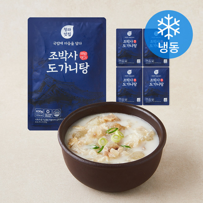 참도깨비 조박사 도가니탕 (냉동), 630g, 5개