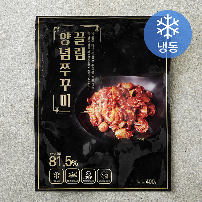 끌림 양념 쭈꾸미 (냉동), 1개, 400g