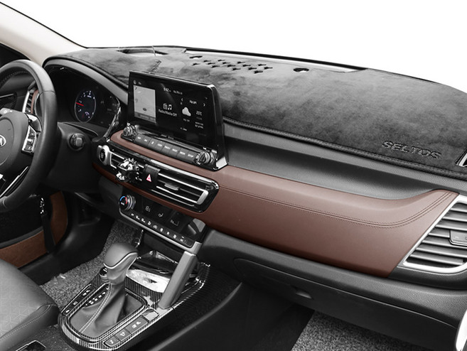 엑스핏 퍼펙트 슬림 벨벳 대쉬보드커버, 현대 더뉴 그랜저 (2019년 11월 / HUD 유 / 센터스피커 무), 블랙